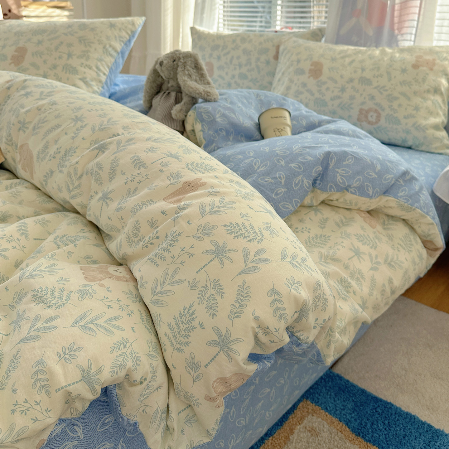 2026新款全棉小清新印花四件套 森林乐园