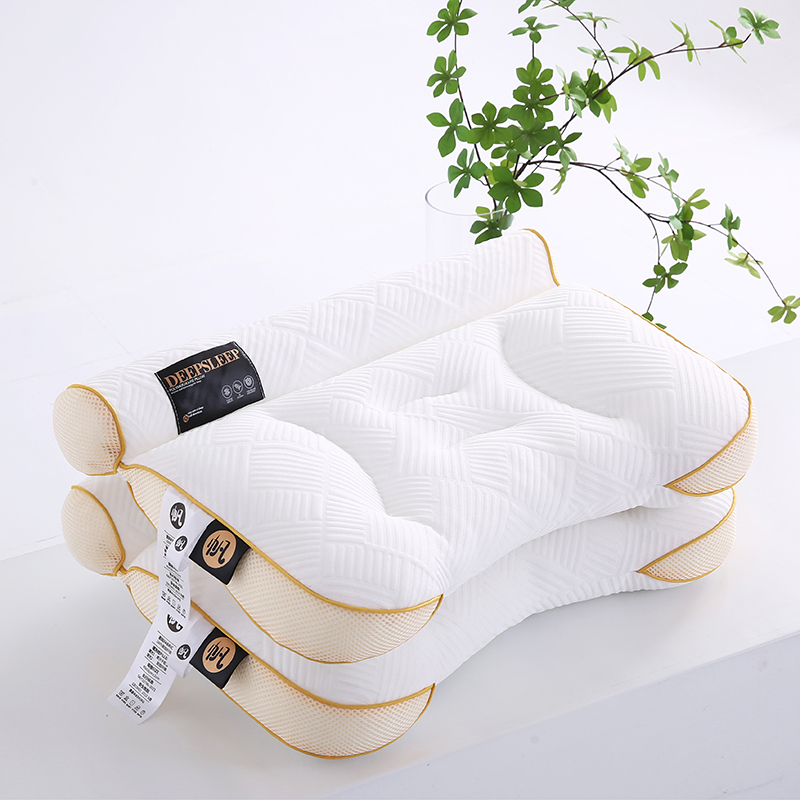 2024新款PE软管护颈枕头枕芯 40*60cm/只 软管护颈枕-黄