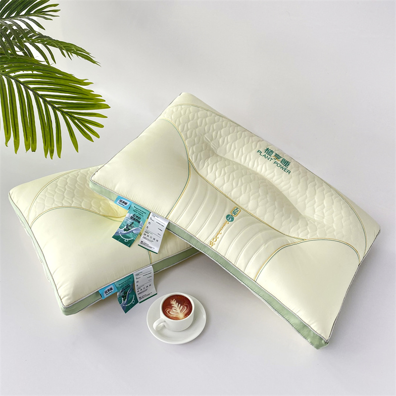 2024新款柔弹护颈乳胶枕枕头枕芯-系列二 48*74cm/只 白色