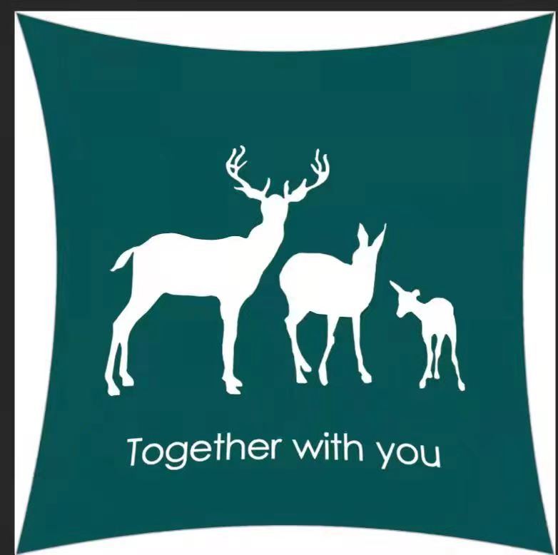 赠品 新款枕头儿童枕芯卡通印花短毛绒抱枕跑量 特价 38x38cm 250克  一只 三只小鹿