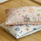 2024新款儿童款60S天丝单枕套 组合图 48x74cm枕套一对 花园小兔
