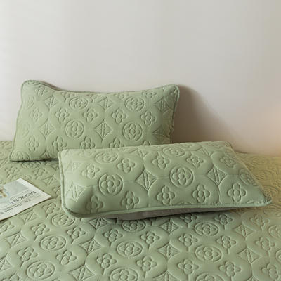 2024新款全棉防水夹棉枕套 枕套一对 橄榄绿