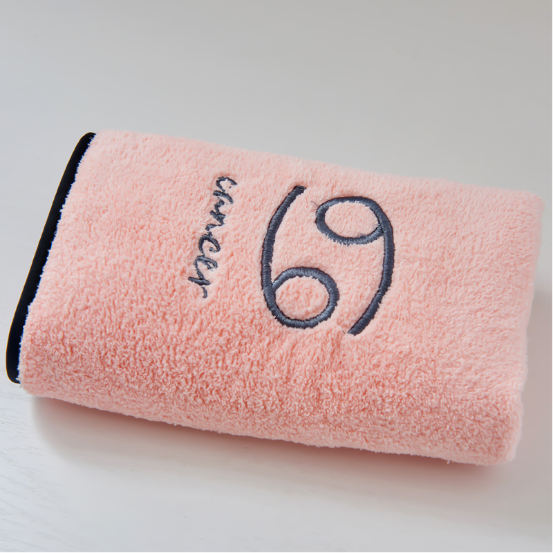 2024新款十二星座毛巾浴巾系列 巨蟹座35x75cm毛巾