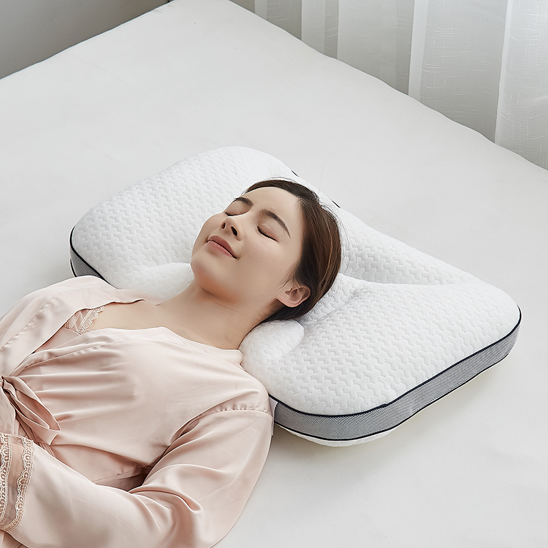 2022新款spa大豆针织五区护颈枕头枕芯 42*68cm护颈枕