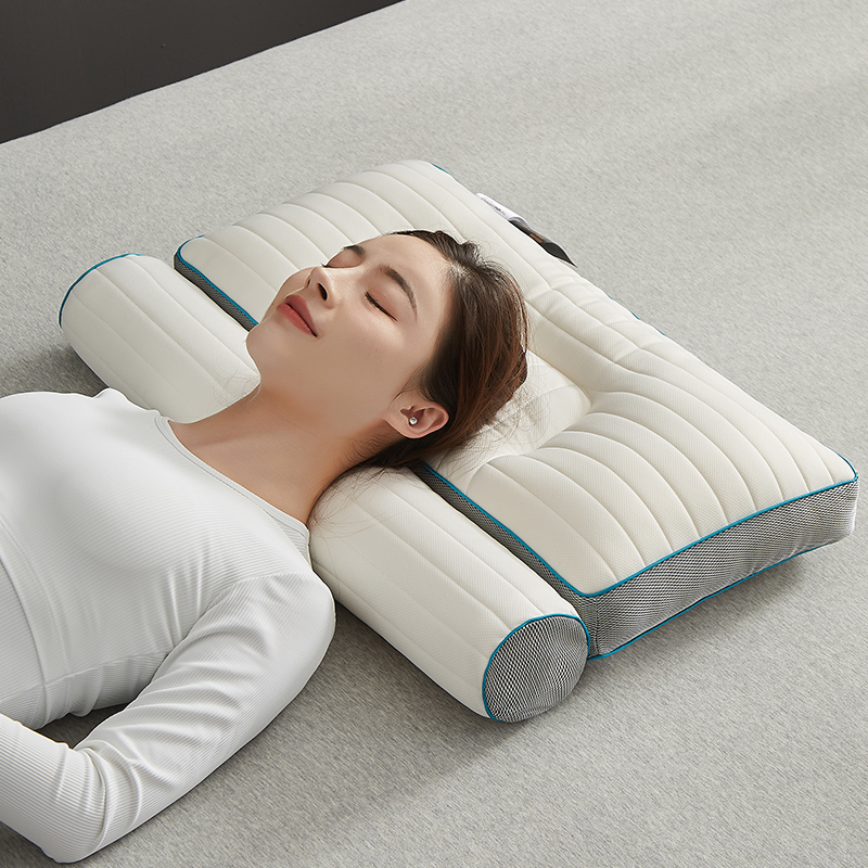 2023新款荞麦乳胶牵引枕 枕头枕芯【风格一】 荞麦乳胶枕（单只装）+盲盒纯棉枕套1只