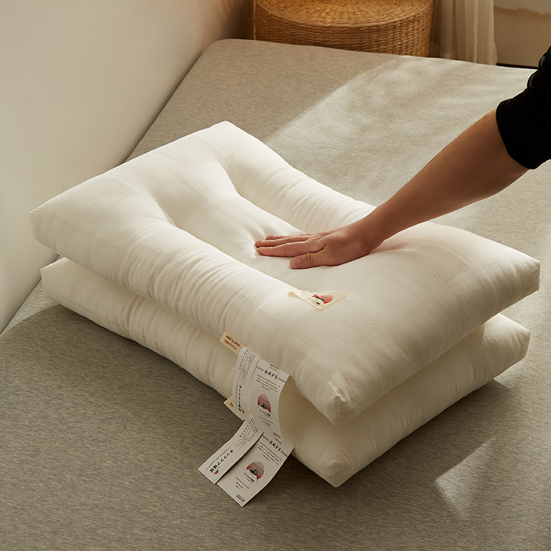 2023新款全棉华夫格富士酒店枕枕头枕芯 定型中枕（一对装）