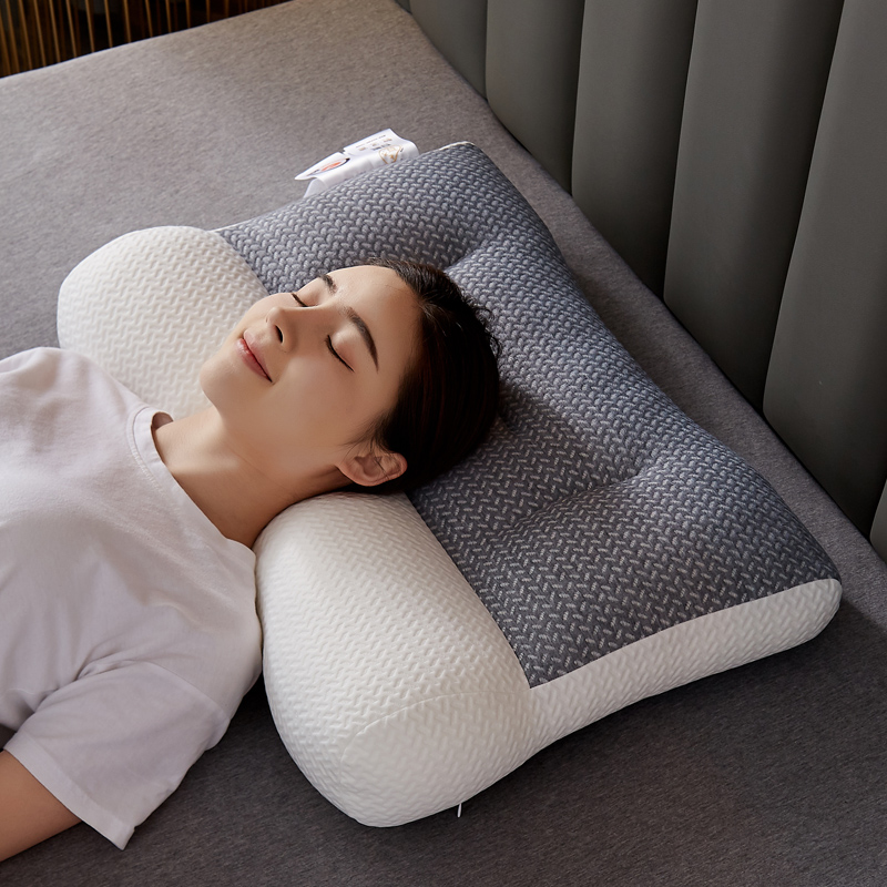 2023新款日本牵引护颈枕头枕芯 【一对装】 牵引白