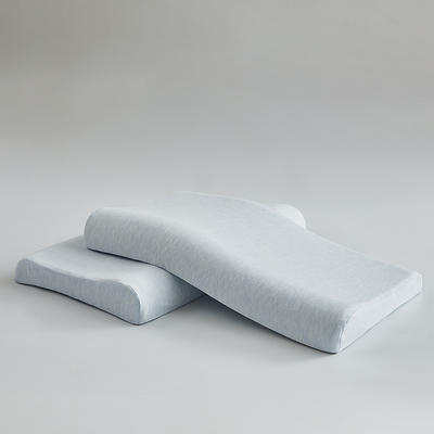 2023新款全棉乳胶低枕 枕头枕芯 天蓝60*35【一对装】