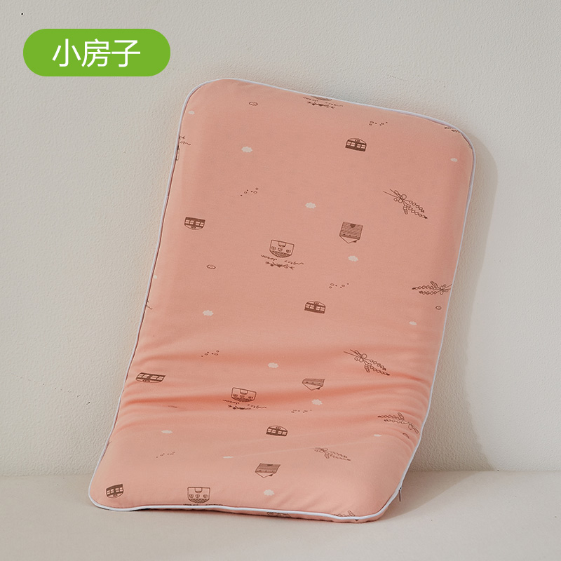 2023新款柔软舒适儿童乳胶面包枕枕头枕芯 乳胶儿童面包枕30*50cm-小房子