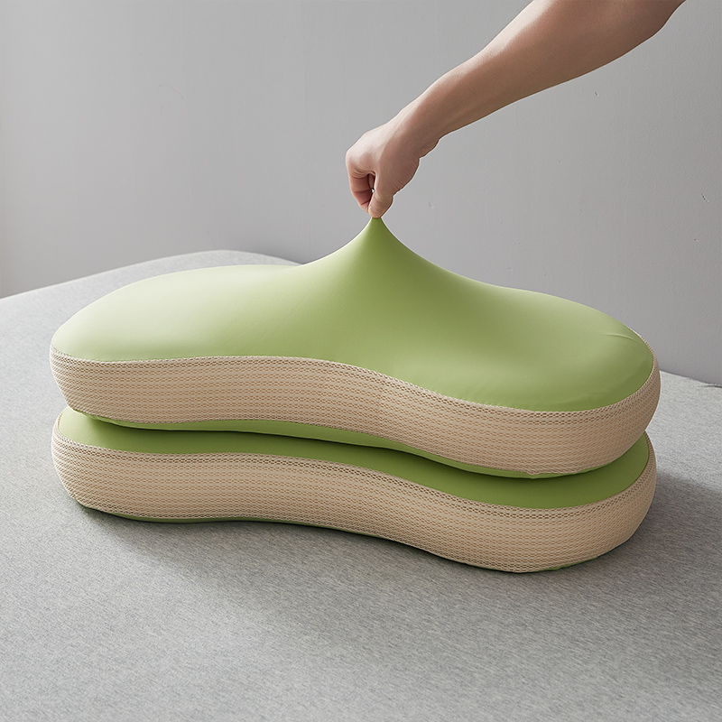 2023新款柔软舒适生物基棉豆枕枕头枕芯 生物基棉豆枕-绿色【单只装】