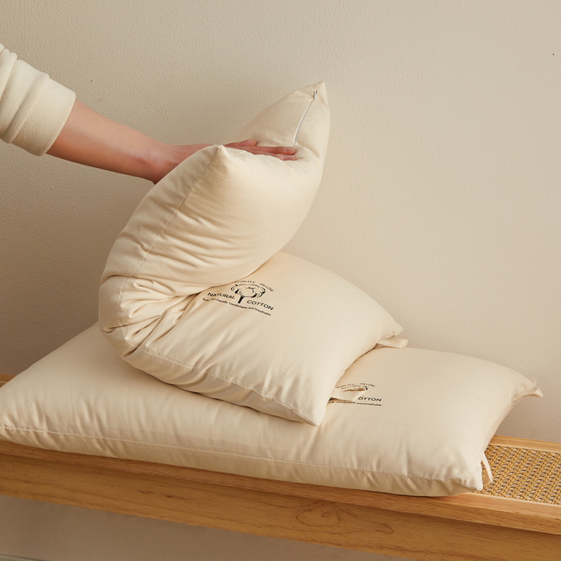 2024新款A类原棉天然棉花枕 枕头枕芯 【单只装】 天然棉花枕-低枕