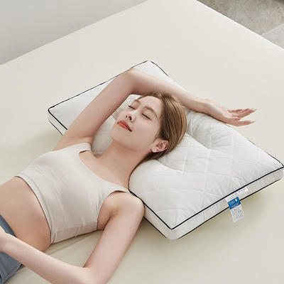 2024新款全棉抑菌防螨枕 枕头枕芯 全棉抑菌防螨枕-定型低枕【一对】