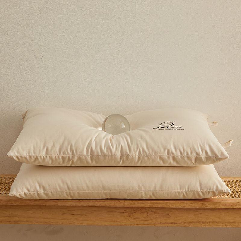 2024新款 A类原棉天然棉花枕 枕头枕芯 【一对装】 天然棉花枕-低枕