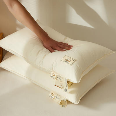 2024新款A类本色全棉枕 枕头枕芯（风格二） 48*74cm A类本色全棉枕-单边低枕【一对】