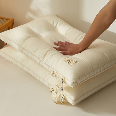 2024新款A类本色全棉枕 枕头枕芯（风格二） 48*74cm A类本色全棉枕-定型中枕【一对】