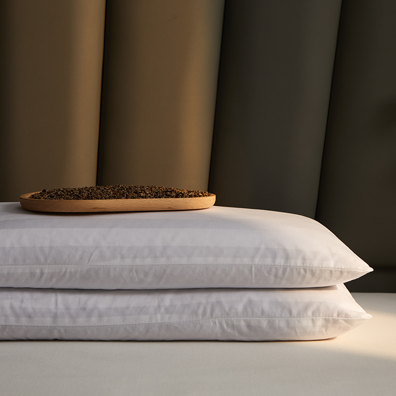 2024新款缎条全荞麦枕 枕头枕芯 【一对装】 缎条荞麦枕-小号40x65cm