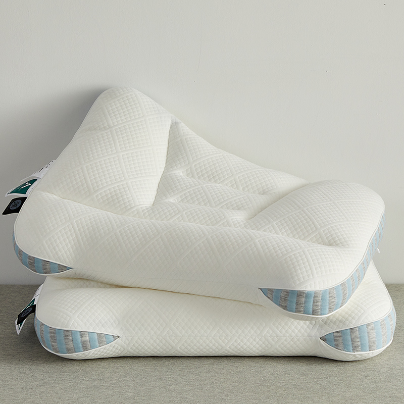 2024新款spa护颈枕 枕头枕芯 42*65cm spa护颈枕-蓝边【单只】