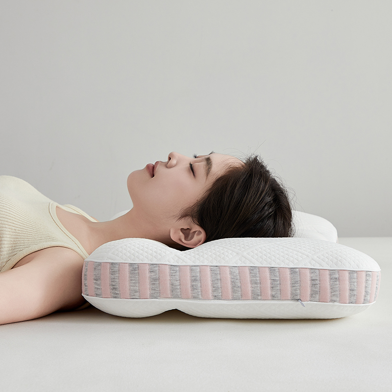 2024新款spa护颈枕 枕头枕芯 42*65cm spa护颈枕-粉边【一对】