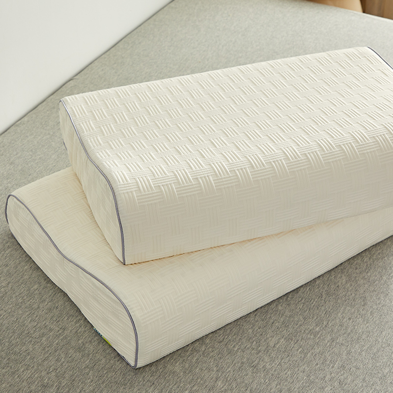 2024新款华夫格乳胶枕 枕头枕芯 40*60*10-12cm 华夫格乳胶枕/平面白【一对】