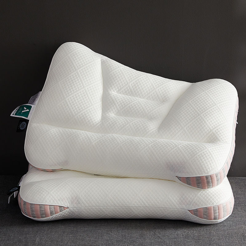 2024新款spa护颈枕 枕头枕芯-风格二 42*65cm spa护颈枕-粉边【单只】