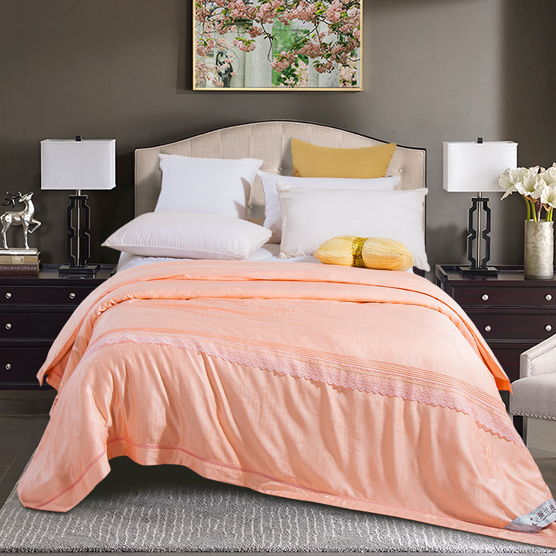 【倔老头蚕丝被】—·蕾丝款活里活套 16个被角带可拆洗私人定制(包过