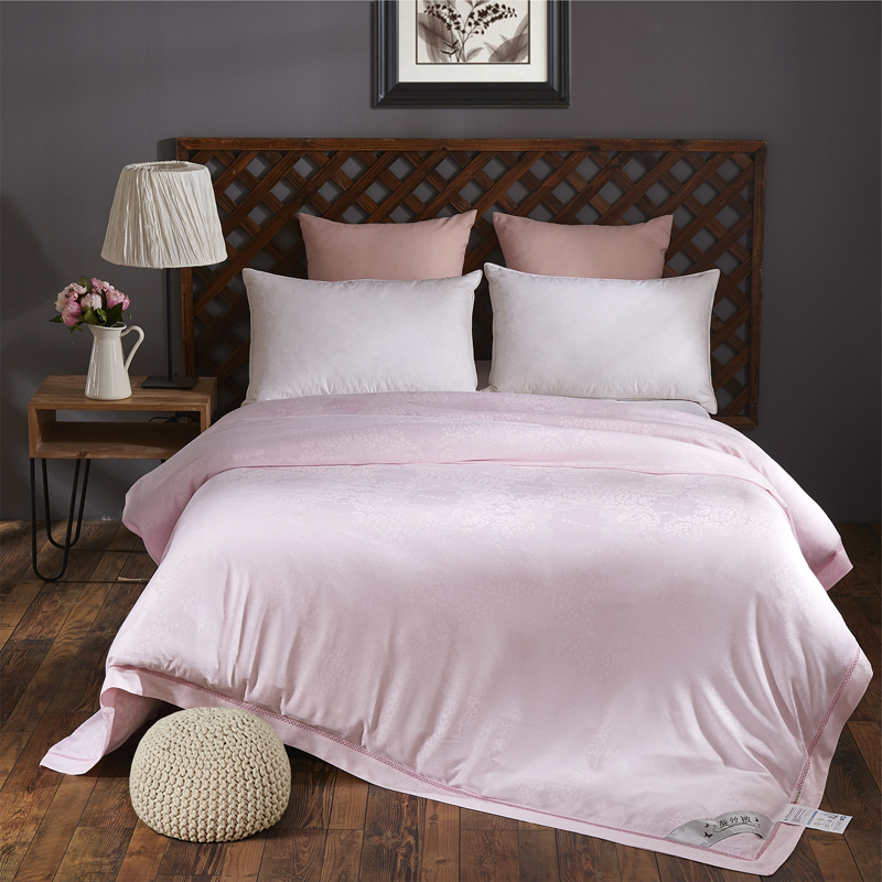 【倔老头蚕丝】—檀香味镂空款-粉·活里活套 16个被角带可拆洗私人