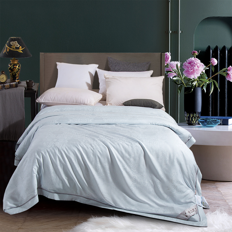 【倔老头蚕丝】—檀香味镂空款--灰·活里活套 16个被角带可拆洗私人