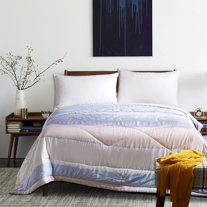 【银拾囯际*倔老头蚕丝】 【2017新款清凉冰霸莫代尔夏被】 150x200cm