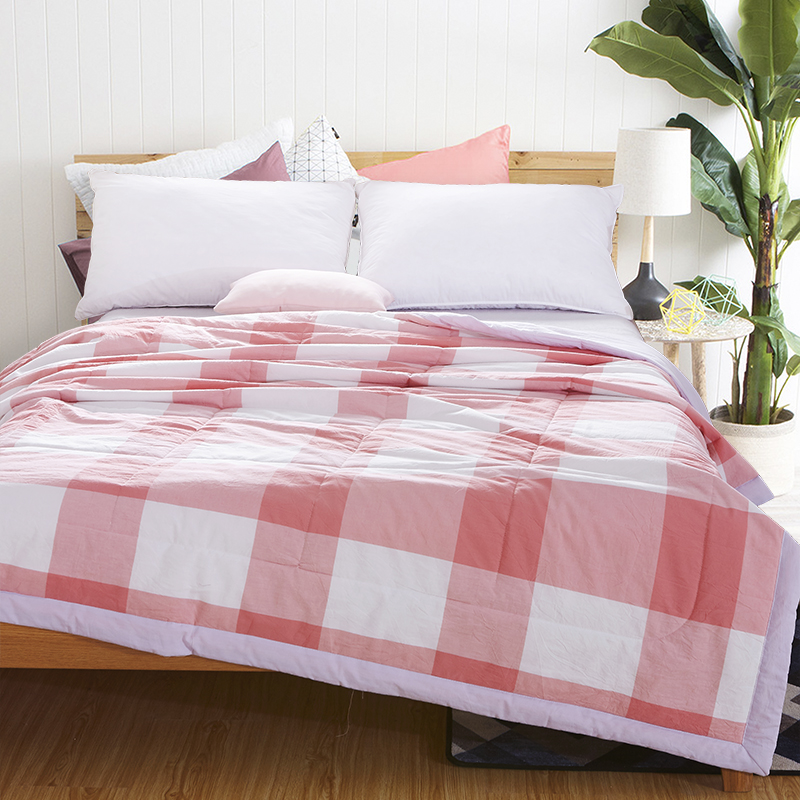 【银拾囯际家纺*倔老头蚕丝】2017全棉水洗棉夏被 空调被可水洗