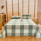 2024新款A类全棉色织水洗棉床单 单品系列（支持一件代发） 枕套一只 绿大格