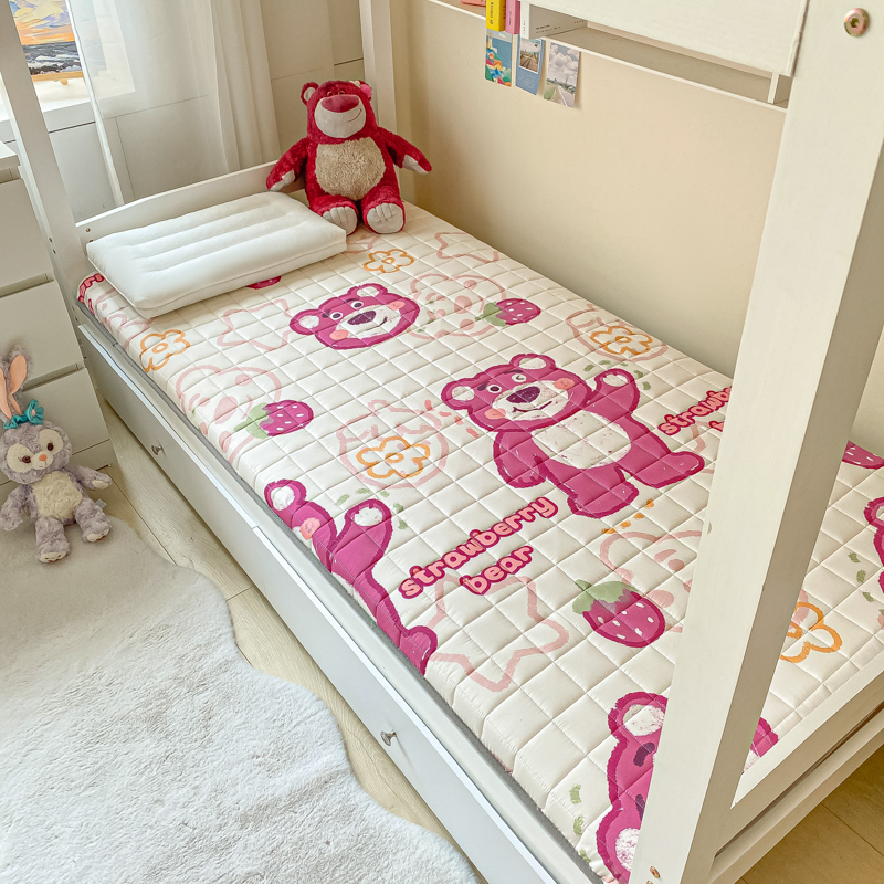 2023新款迪士尼全棉印花床垫学生宿舍专用床褥支持定制 1.2x1.9m 草莓熊