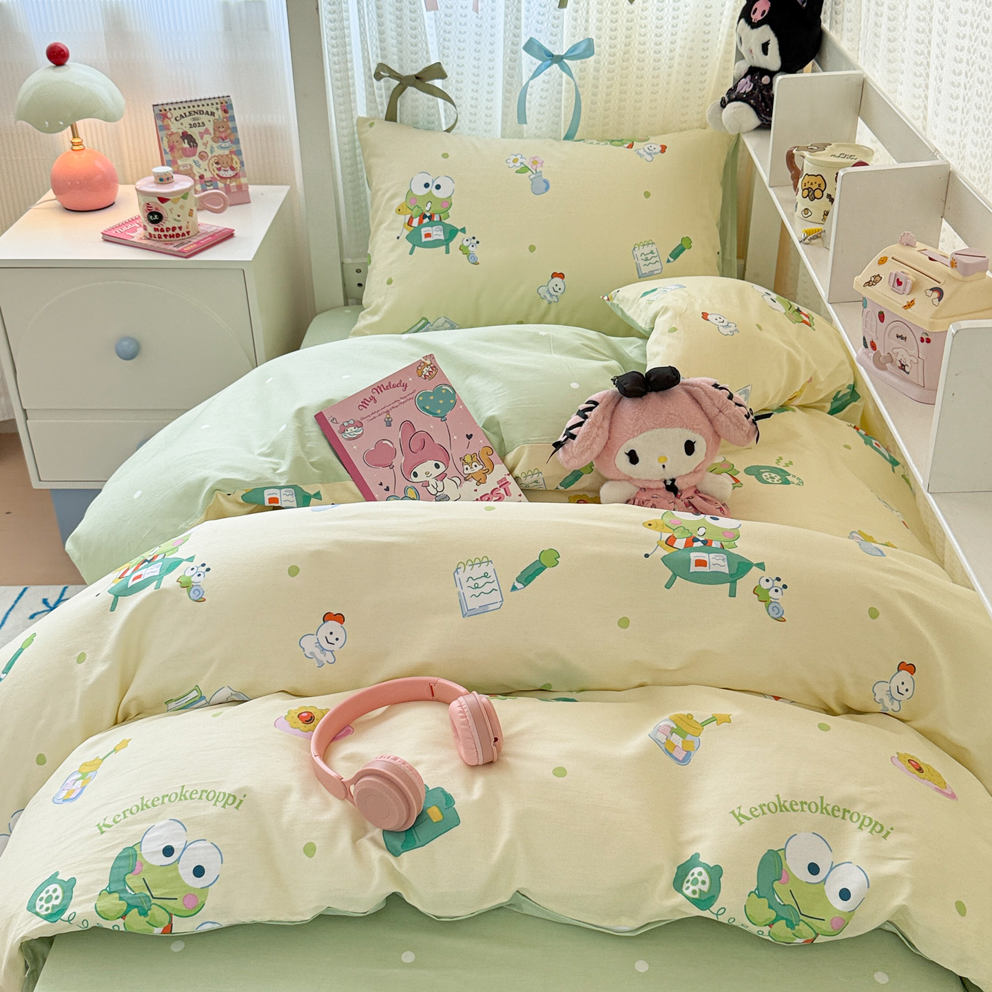 2025新款40支13070全棉斜纹三丽鸥系列三件套四件套