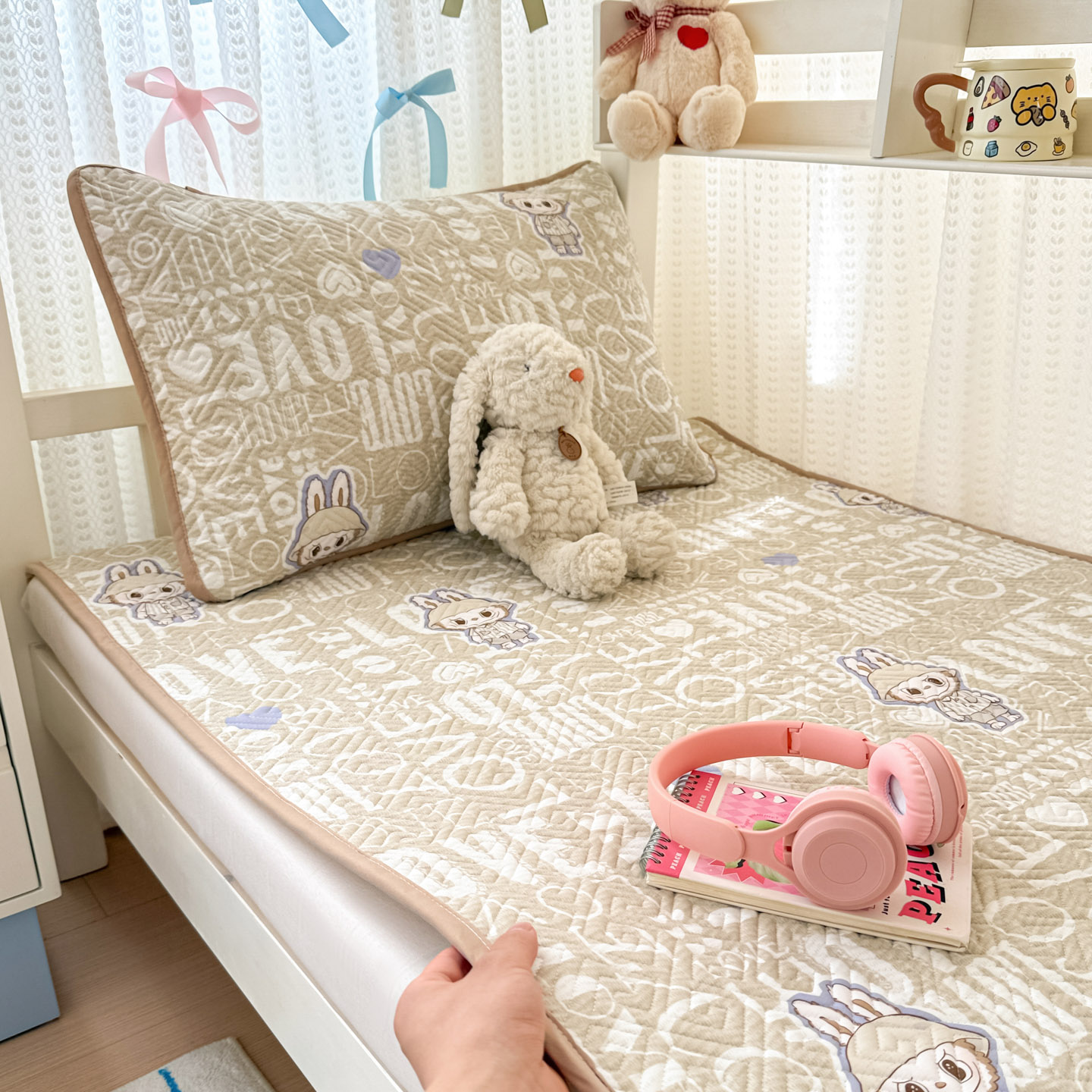 2025新款学生床全棉夹棉平铺床盖