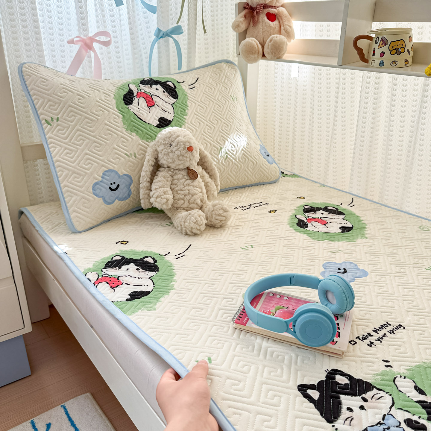 2025新款学生床全棉夹棉平铺床盖