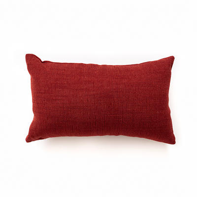2023新款摩洛哥红色花纹色织抱枕靠垫 单枕芯 露比D（30x50cm）