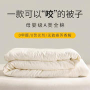 2022新款全棉单层纱大豆被被子被芯 200X230cm（6斤） 白色