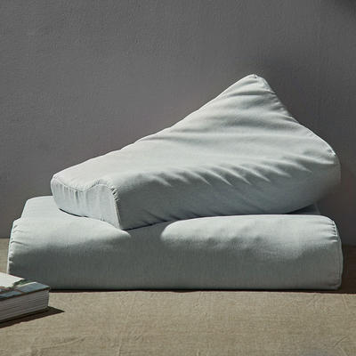 2023针织棉乳胶枕套 40*60cm/对 浅绿白