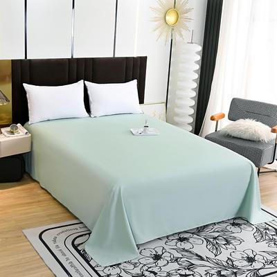 2023新款亲肤水洗棉纯色系列单床单风格一 120*210cm单床单 嫩绿