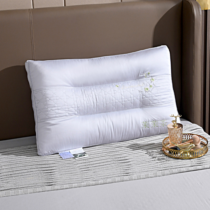 2022新款全棉护颈枕头枕芯系列--茉茉茶 茉茉茶--银灰色