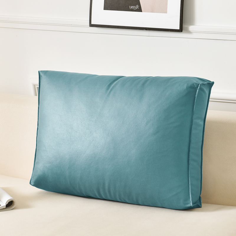 2022新款科技布立体款式沙发靠枕护腰靠垫榻榻米软包飘窗客厅垫背 60*45*12cm 海军蓝