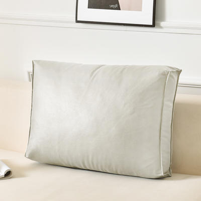 2022新款科技布立体款式沙发靠枕护腰靠垫榻榻米软包飘窗客厅垫背 60*45*12cm 象牙白