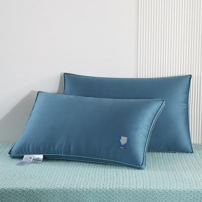 2022新款60S全棉抗菌枕-H系列 高枕--H 蓝