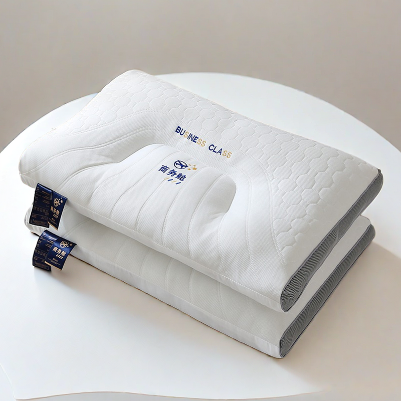 2024新款针织棉太空舱乳胶枕  枕头枕芯 48*74cm 商务舱-低枕/只