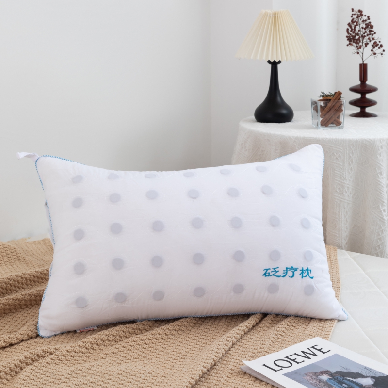 2023新款3D高弹纤维砭疗枕 枕头枕芯 砭疗枕单只-蓝边