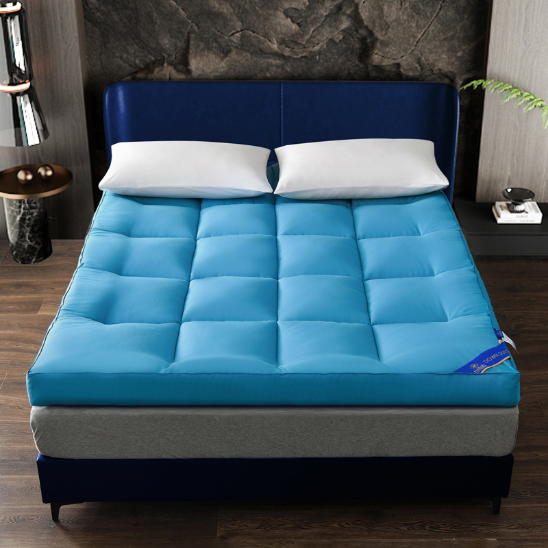 2024新款加厚五星级品质希尔顿酒店床垫 90*200cm厚度5cm 蓝色