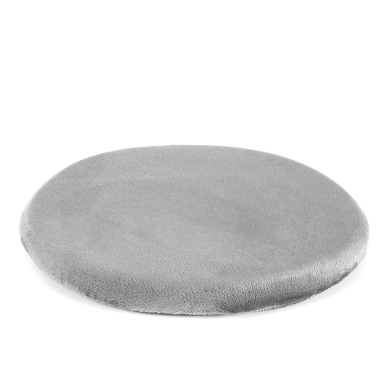 新款小圆垫记忆棉坐垫海绵椅子垫防滑红木圆凳子圆形实木椅垫 直径33cm 灰色