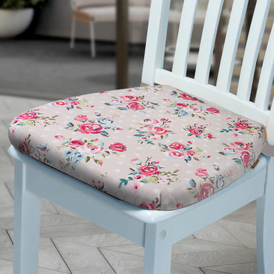 新款卡通短绒记忆棉餐椅垫防滑座垫方形坐垫 40*42*4cm 蔷薇