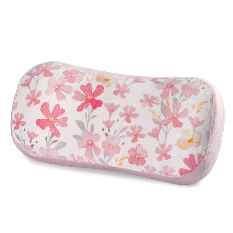 新款便携多功能旅行枕 粉红花朵
