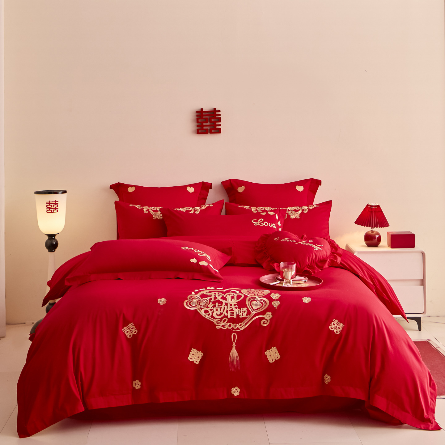 2025新款婚庆小红书化纤系列二 喜庆