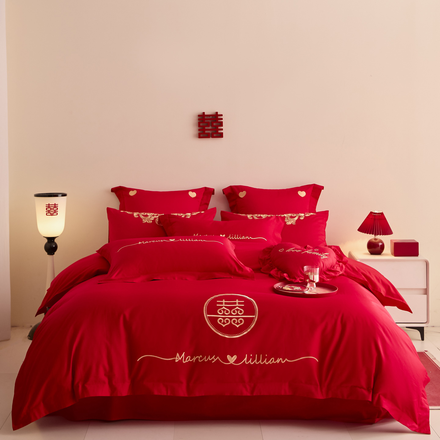 2025新款婚庆小红书化纤系列二 喜上加喜